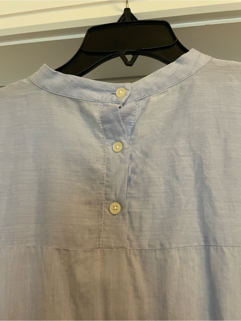 LOFT Pale Blue Crewneck Blouse - Picture 4 of 4